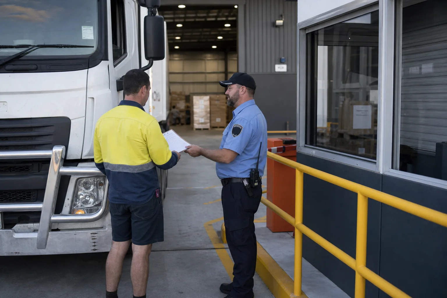 Warehouse Check-In Sheet